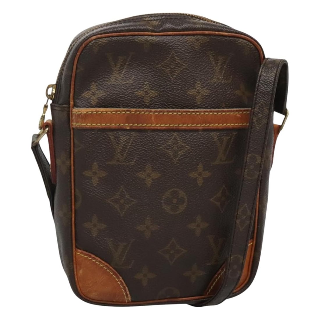 LOUIS VUITTON Monogram Danube Shoulder Bag M45266 Authentic France: LOUIS VUITTON Monogram Danube Shoulder Bag M45266 Authentic France Elevate your style with the LOUIS VUITTON Monogram Danube Shoulder Bag, a timeless accessory crafted from iconic Monogram Canvas. Thi