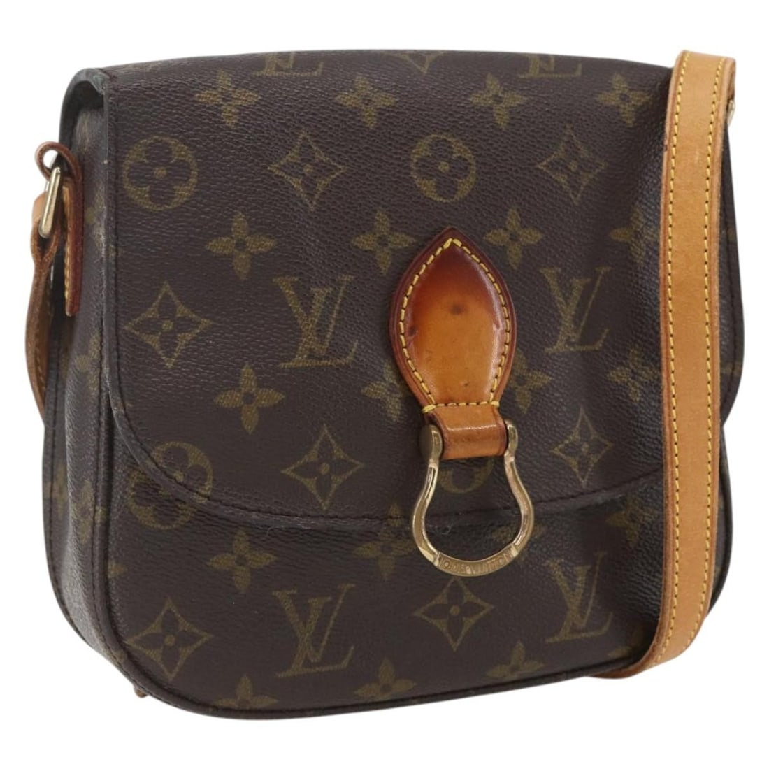 Monogram Canvas Saint Cloud MM Shoulder Bag by Louis Vuitton M51243: Monogram Canvas Saint Cloud MM Shoulder Bag by Louis Vuitton M51243 This is a Louis Vuitton Monogram Saint Cloud MM shoulder bag, model M51243. Crafted from monogram canvas, the bag features adjustabl