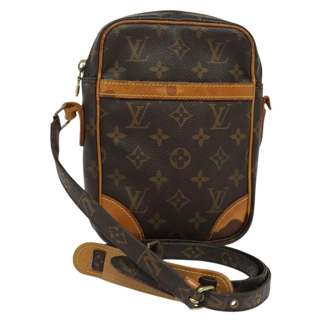 LOUIS VUITTON Monogram Danube Shoulder Bag M45266 Auth France: LOUIS VUITTON Monogram Danube Shoulder Bag M45266 Auth France This authentic LOUIS VUITTON Monogram Danube Shoulder Bag (M45266) is crafted from iconic Monogram Canvas and features a stylish shoulder