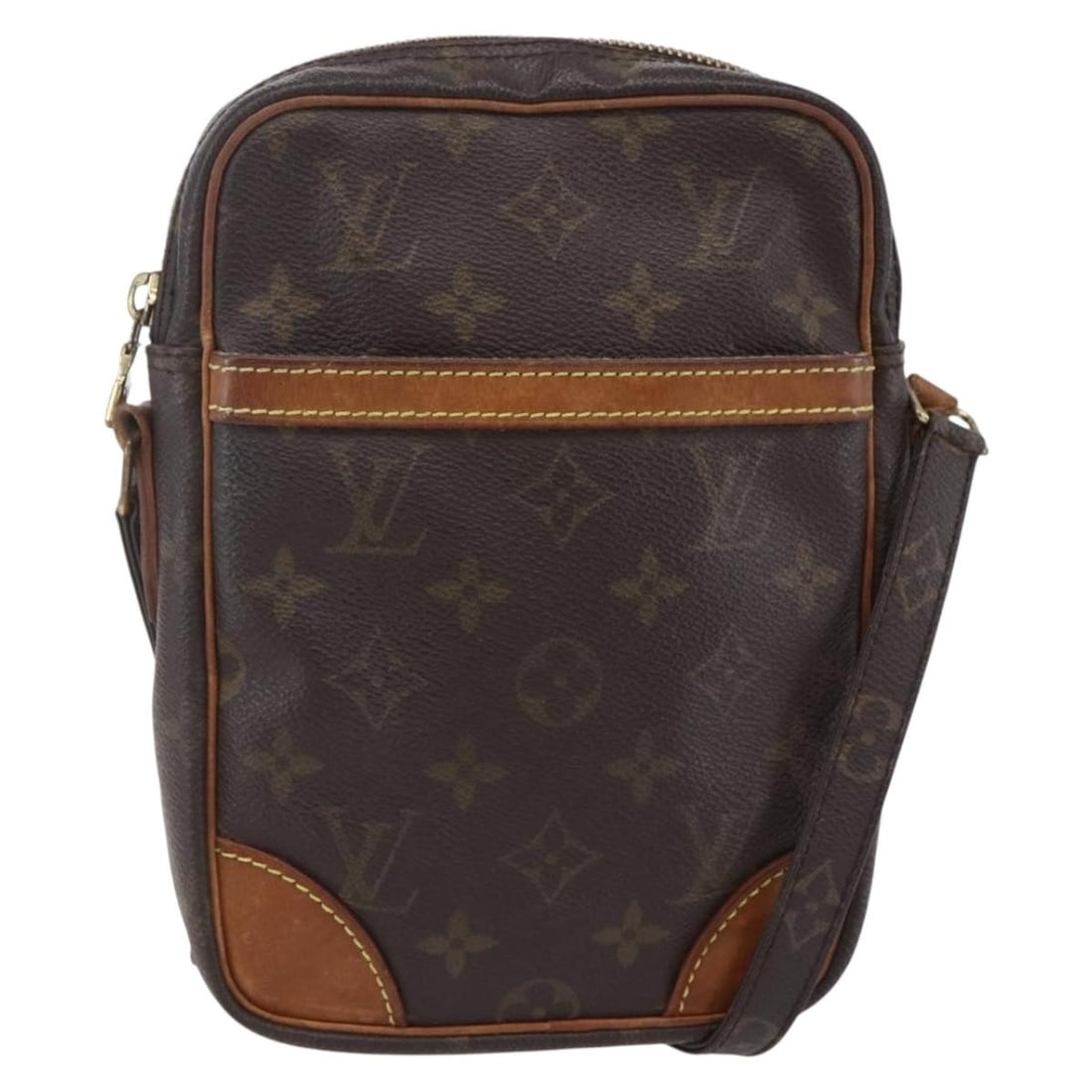 LOUIS VUITTON Monogram Danube Shoulder Bag M45266 Auth from France: LOUIS VUITTON Monogram Danube Shoulder Bag M45266 Auth from France This authentic LOUIS VUITTON Monogram Danube Shoulder Bag (Model M45266) is a stylish accessory made in France from durable Monogram