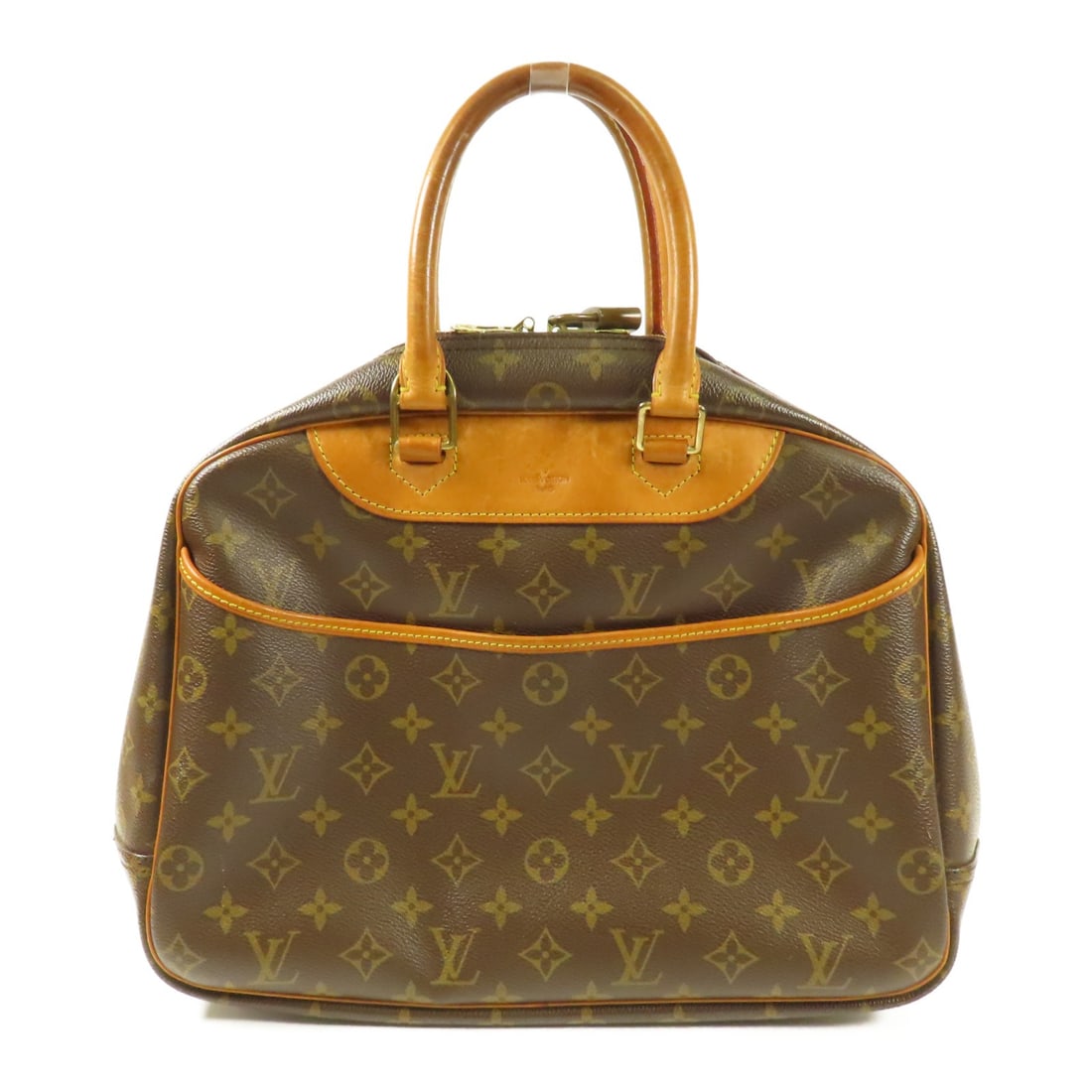 Louis Vuitton Deauville Handbag M47270 Monogram Brown GHW (1 of 18)