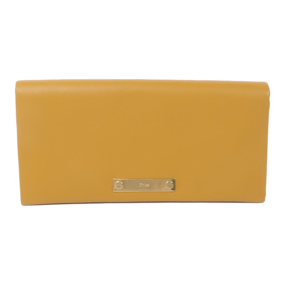 Chloe Mustard Yellow Blue Leather GHW Clutch Wallet (1 of 18)