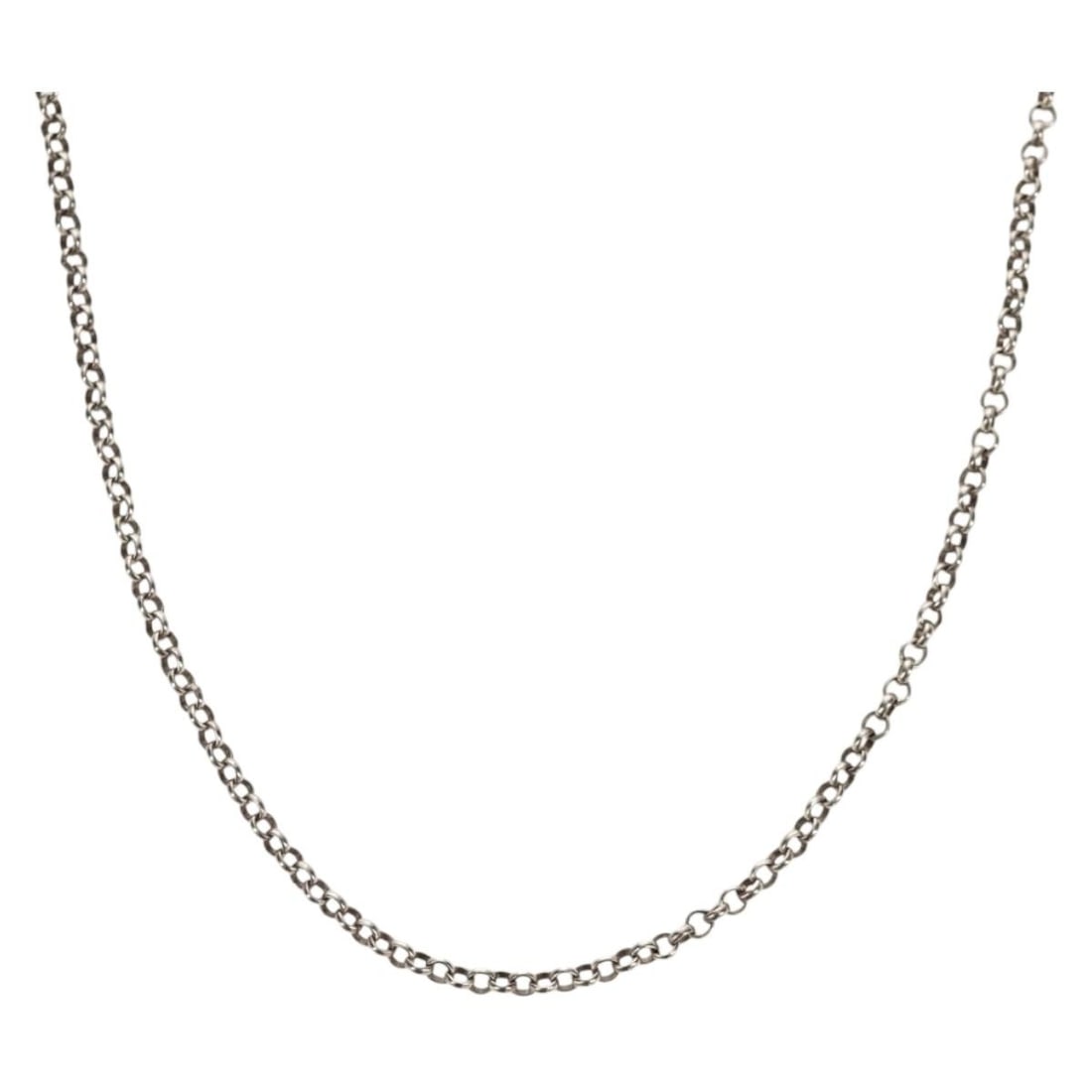 Chrome Hearts Silver Roll Chain 16.1 Inch Necklace Japan (1 of 12)