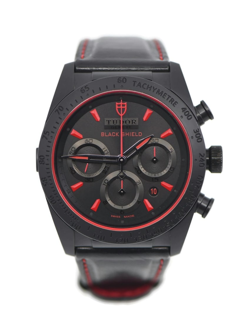 TUDOR Fastrider Black Shield 42000CR Ceramic Automatic Watch with Box and Papers (1 of 6)