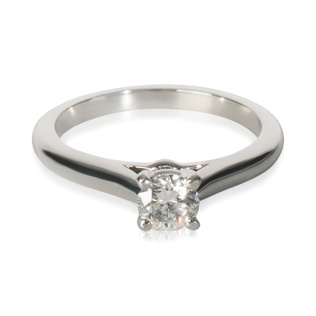 Cartier 1895 Engagement Ring 0.33 ct Diamond VVS1 Platinum (1 of 5)