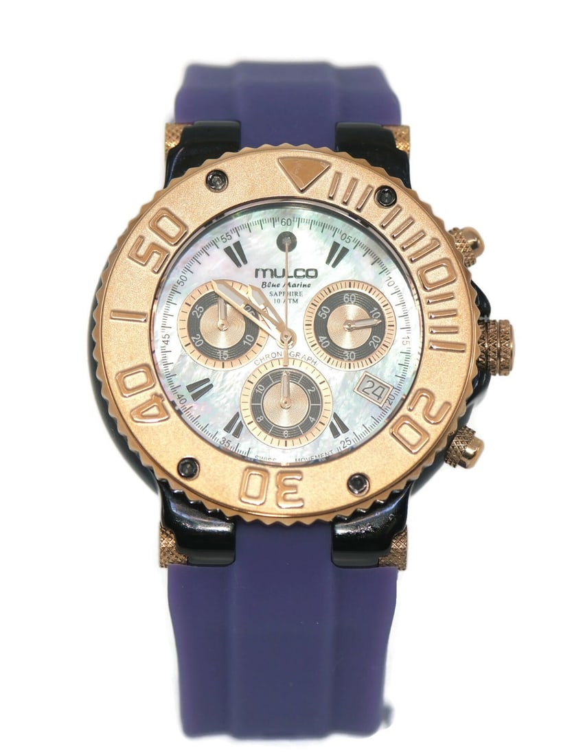 Mulco Blue Marine Two Tone Stainless Steel Watch MW370602055 with Box and Papers (1 of 5)