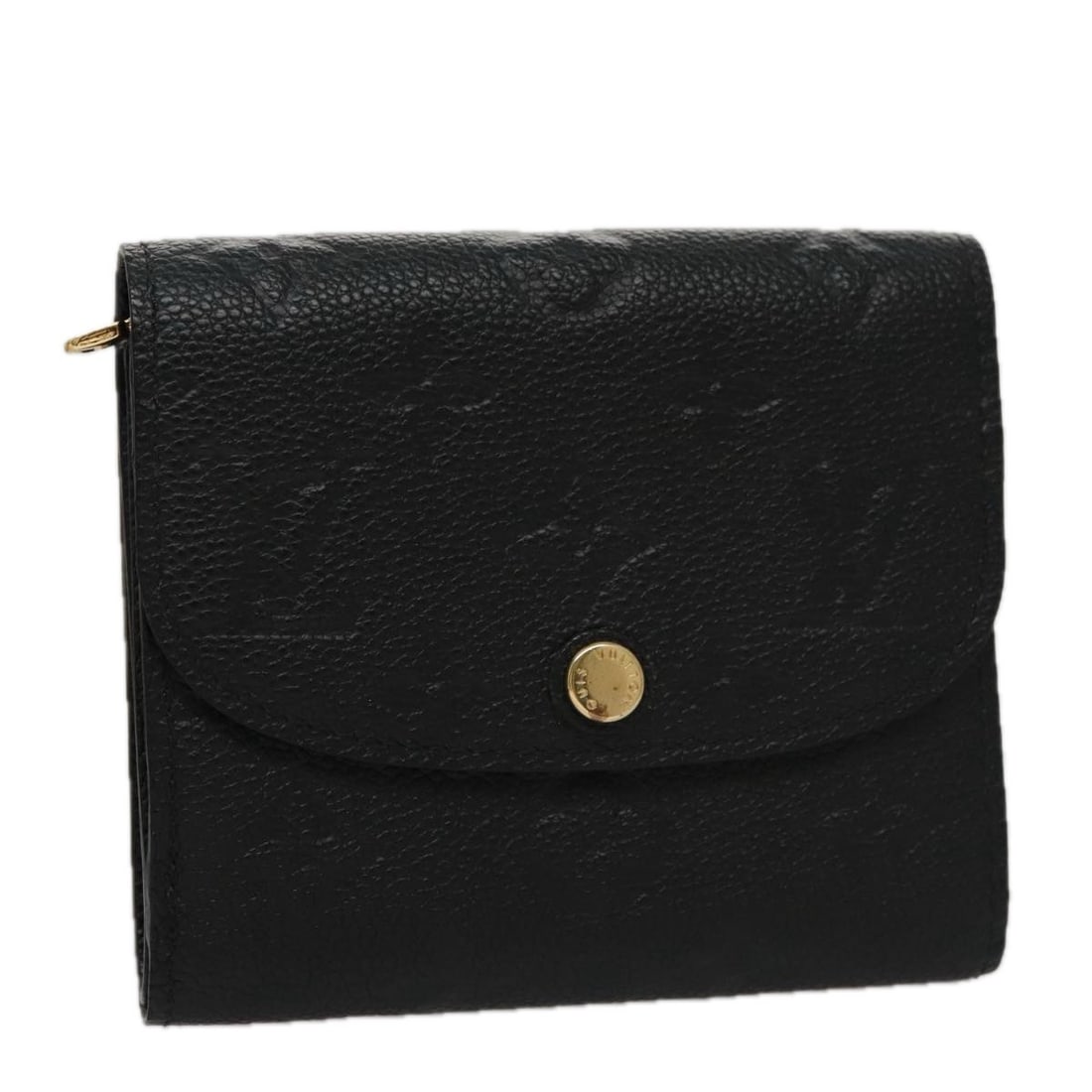 Ariane Black Wallet by Louis Vuitton for Women: Ariane Black Wallet by Louis Vuitton for Women This Louis Vuitton Ariane wallet in black features a compact design with subtle signs of use, including slight rubbing on the exterior, interior, pockets