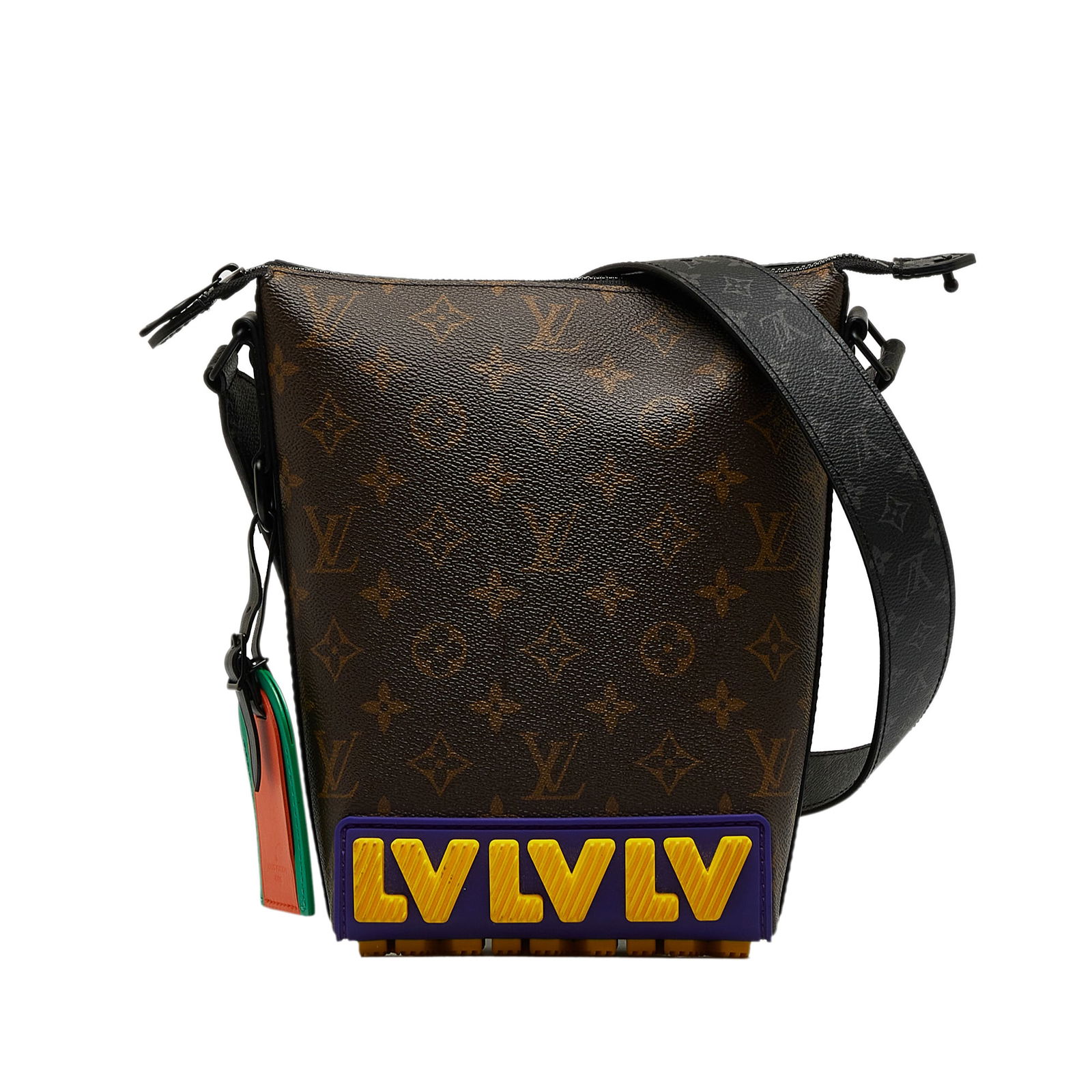 Louis Vuitton Monogram LV Rubber Cruiser Bag with Adjustable Strap: Louis Vuitton Monogram LV Rubber Cruiser Bag with Adjustable Strap This Louis Vuitton Monogram LV Rubber Cruiser is a stylish and functional bag crafted from iconic monogram canvas with durable rubber