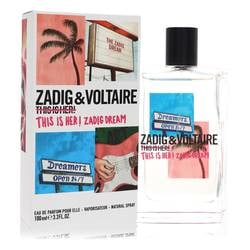 This Is Her! Zadig Dream Eau De Parfum Spray By Zadig & Voltaire: This Is Her! Zadig Dream Eau De Parfum Spray By Zadig & Voltaire This Is Her! Zadig Dream Perfume by Zadig & Voltaire Size: 3.4 oz Eau De Parfum Spray PLEASE NOTE: Framed, Large, or heavy items do not