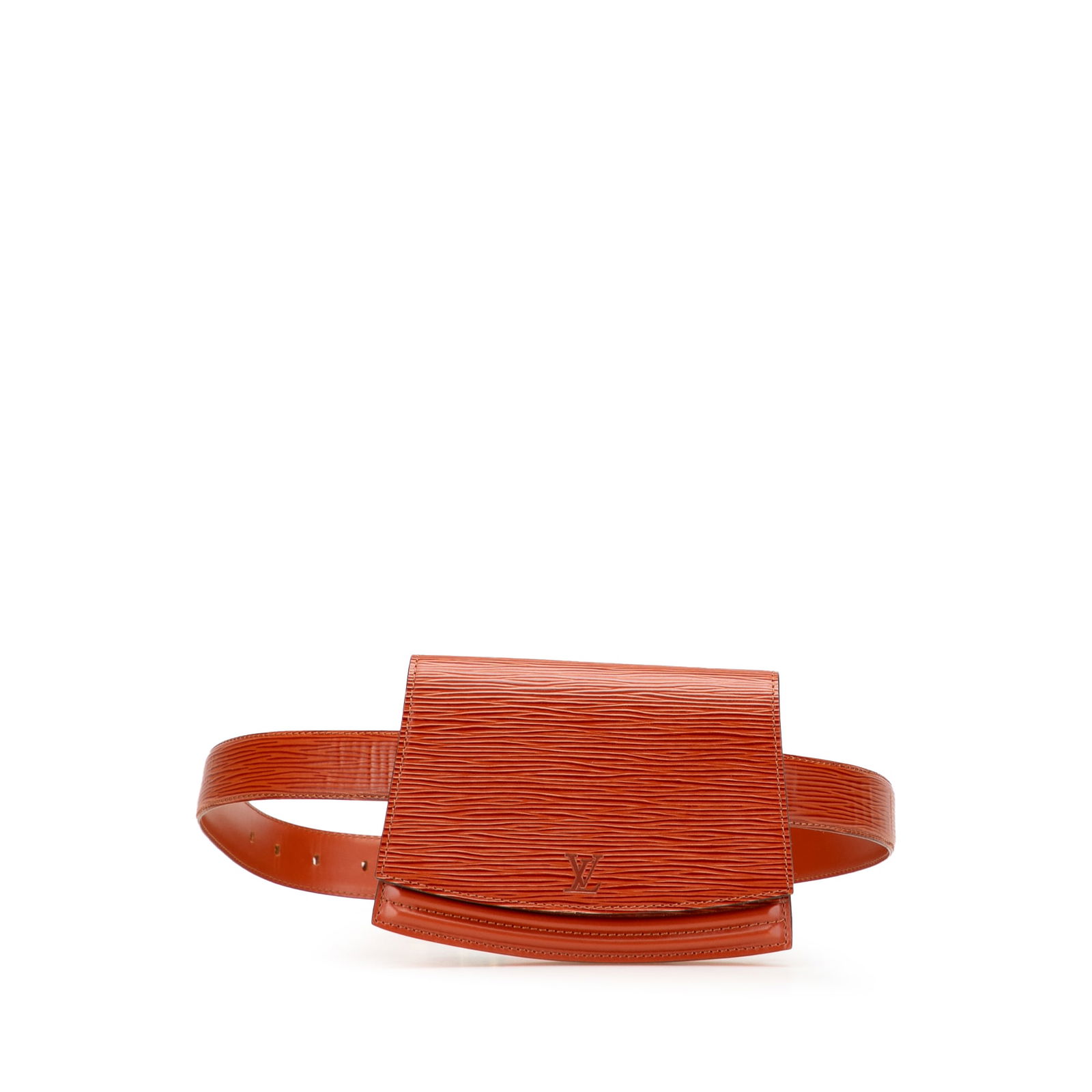 Louis Vuitton Epi Tilsitt Belt Bag in Brown Leather: Louis Vuitton Epi Tilsitt Belt Bag in Brown Leather The Louis Vuitton Epi Tilsitt Belt Bag is a stylish accessory crafted from durable epi leather. It features a front flap with a secure snap closure