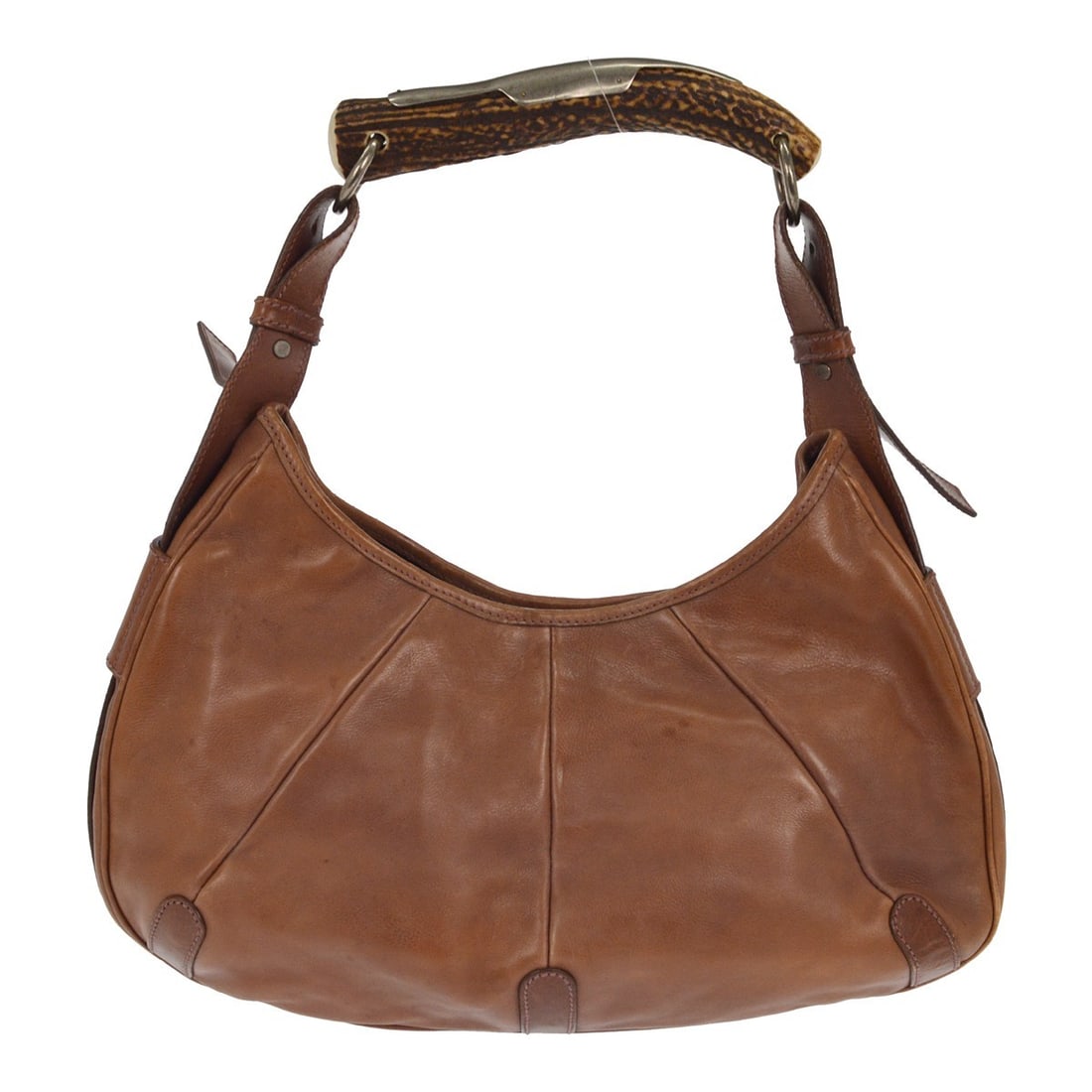 Saint Laurent Mombasa Brown Leather Medium Top Handle Bag: Saint Laurent Mombasa Brown Leather Medium Top Handle Bag This Yves Saint Laurent Mombasa top handle handbag features a brown leather exterior with logo accents and inner pockets, offering both style