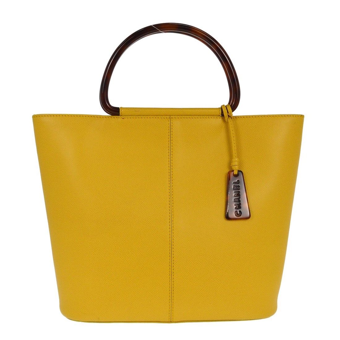 Yellow Resin Handle Tote Bag by Chanel Vintage Collection (1 of 1)