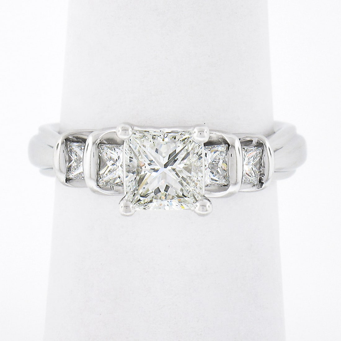 Verragio Platinum 1.64ctw GIA Certified Princess Cut Engagement Ring (1 of 9)