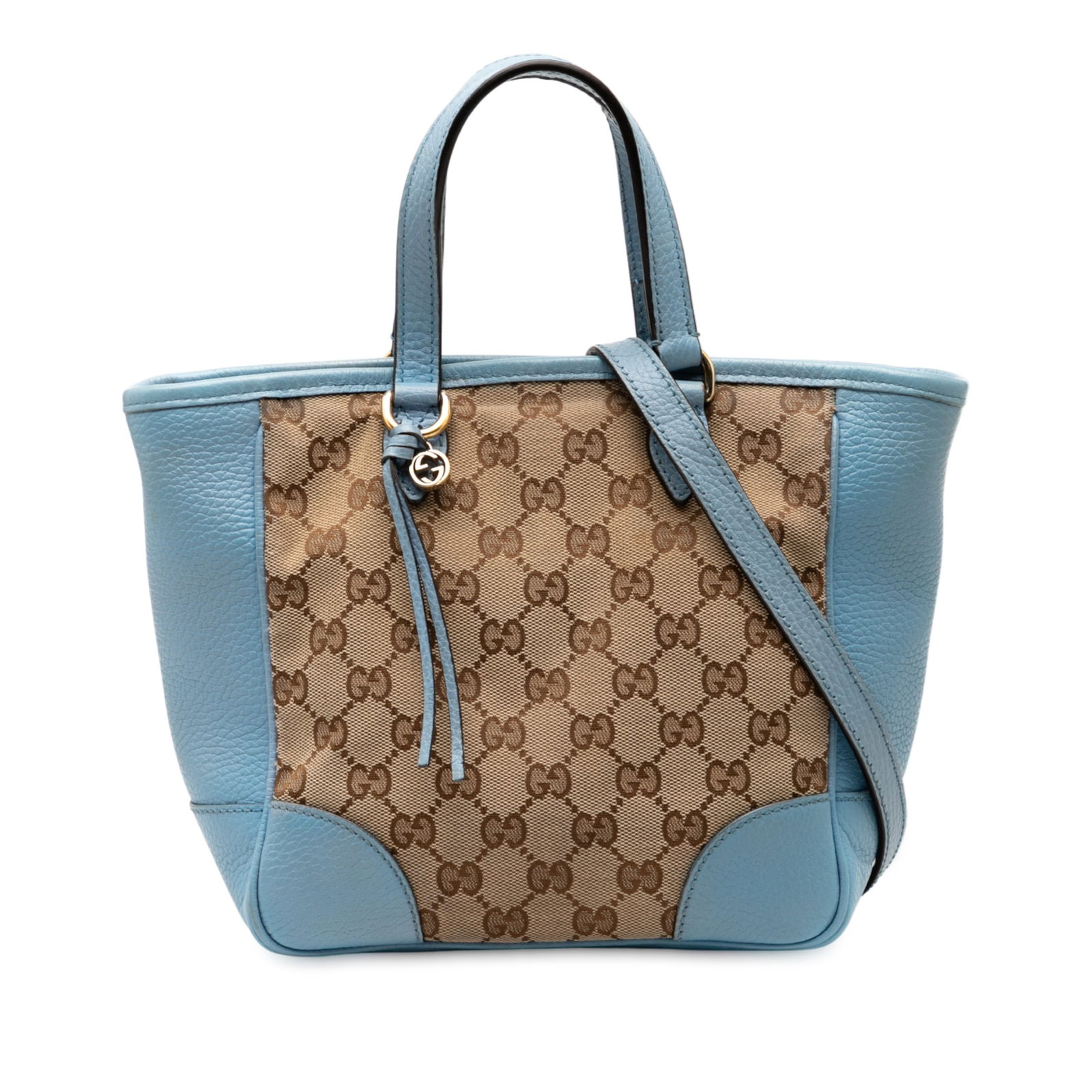 Gucci Small GG Canvas Bree Satchel with Leather Trim (1 of 8)