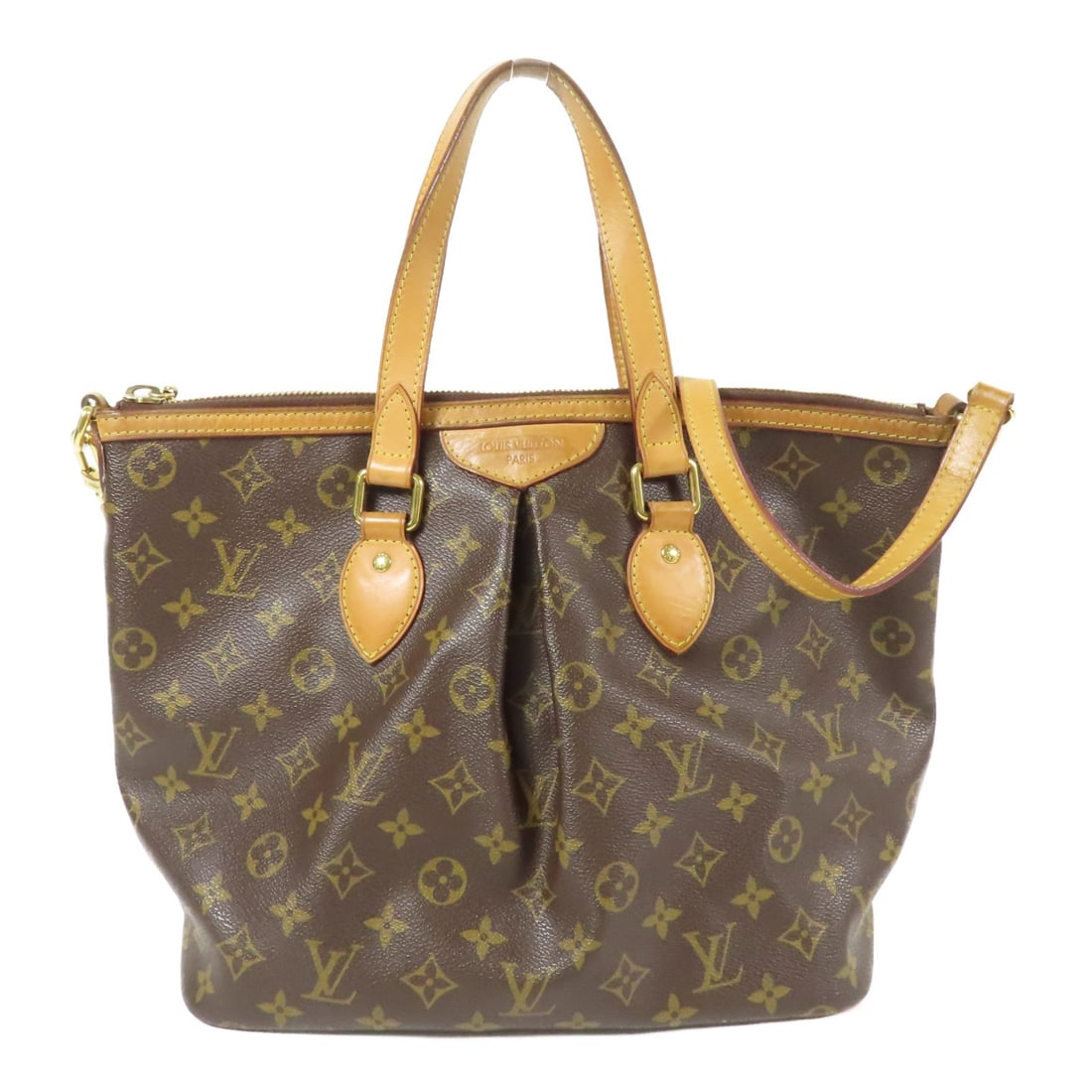 Louis Vuitton Palermo PM 2 Way Shoulder Bag Monogram Brown GHW M40145 (1 of 17)