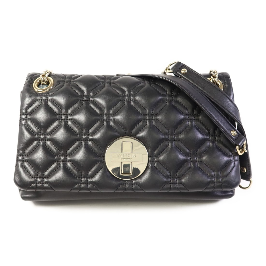 Kate Spade GHW Black Calfskin Chain Shoulder Bag WKRU2651 (1 of 15)