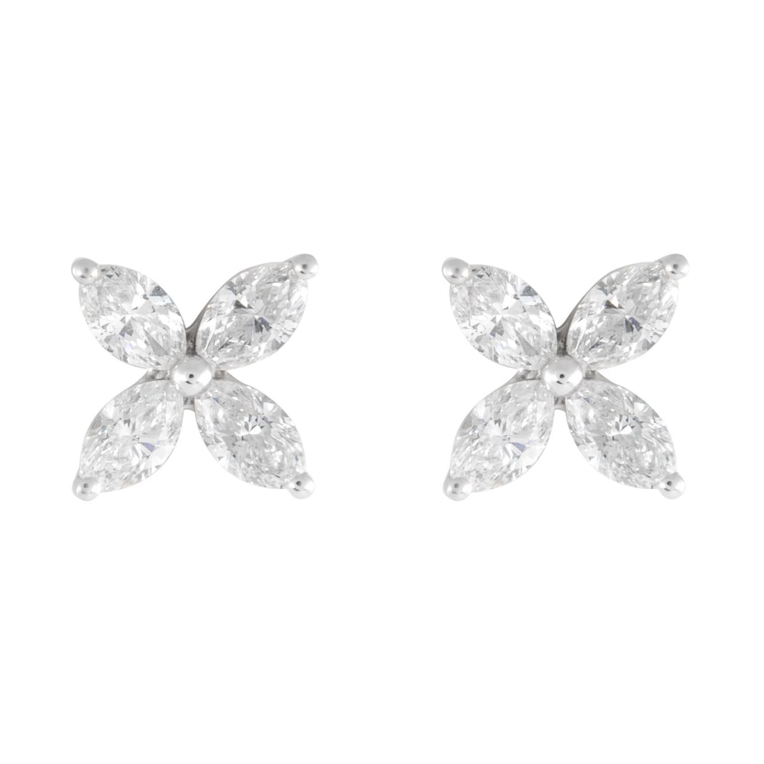 1.95ct Marquise Diamond Earrings 18k White Gold (1 of 4)