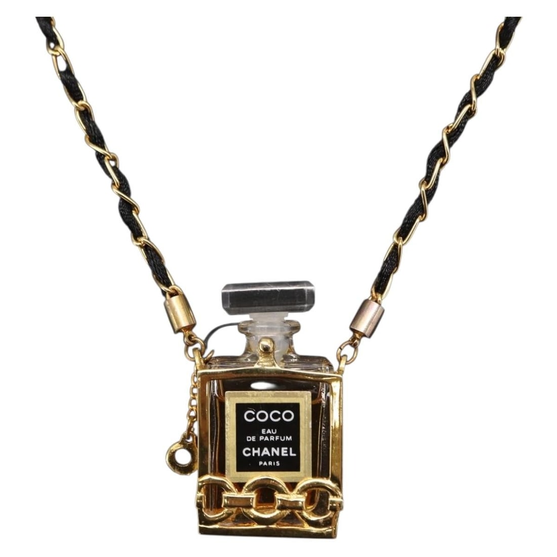 CHANEL Gold Metal Perfume Necklace with Dust Bag (1 of 18)