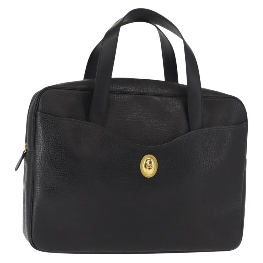 Christian Dior Black Gold Leather Hand Bag Auth 149531: Christian Dior Black Gold Leather Hand Bag Auth 149531 This elegant Christian Dior hand bag showcases a refined design crafted from high-quality leather in a sophisticated black and gold color palette