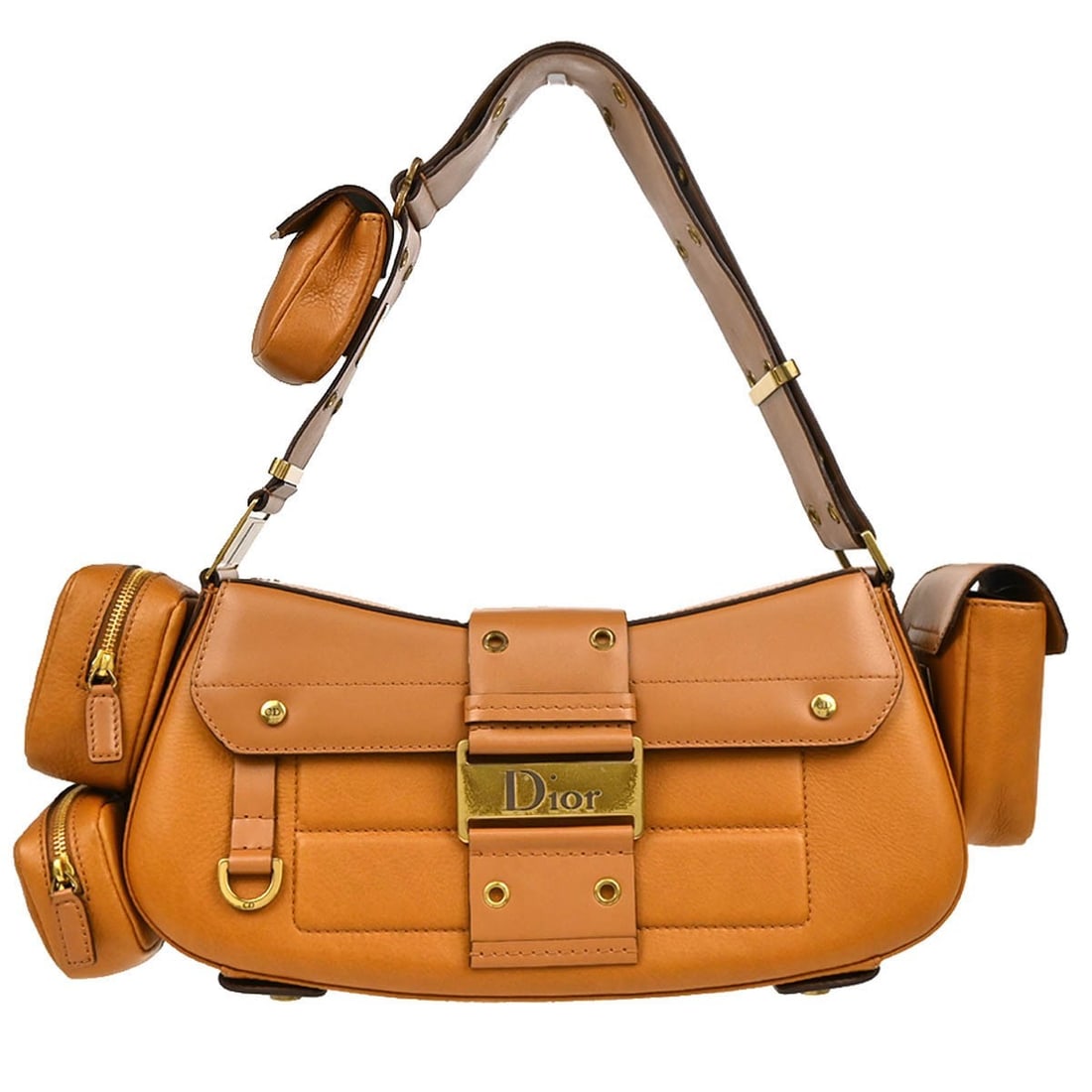 Dior Brown Street Chic Columbus Shoulder Bag MA-0012 Trotter Pattern (1 of 11)