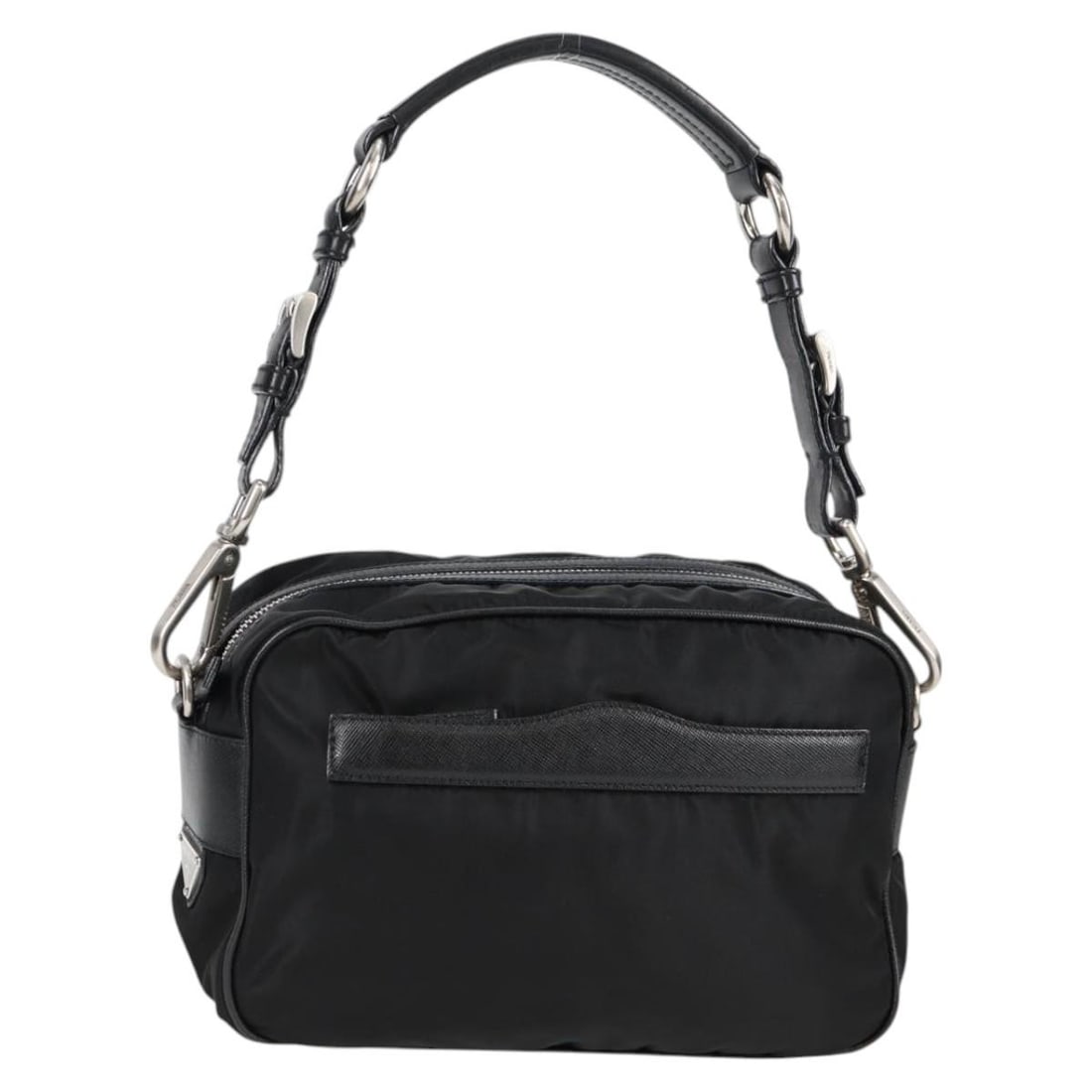 Black Prada Vintage Shoulder Bag with Front Pocket (1 of 1)