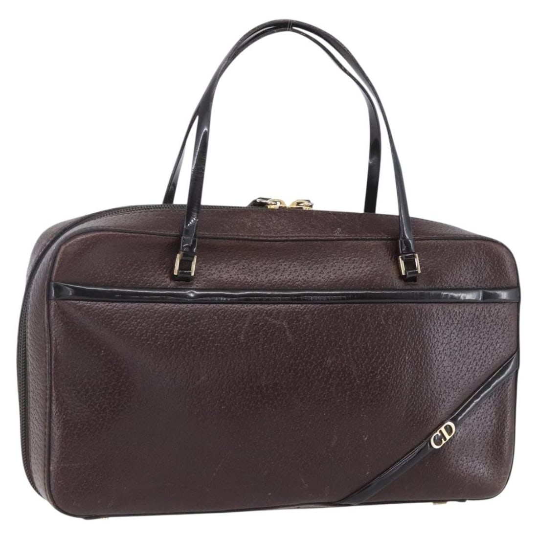 Brown Christian Dior Vintage CD Logo Shoulder Bag (1 of 1)