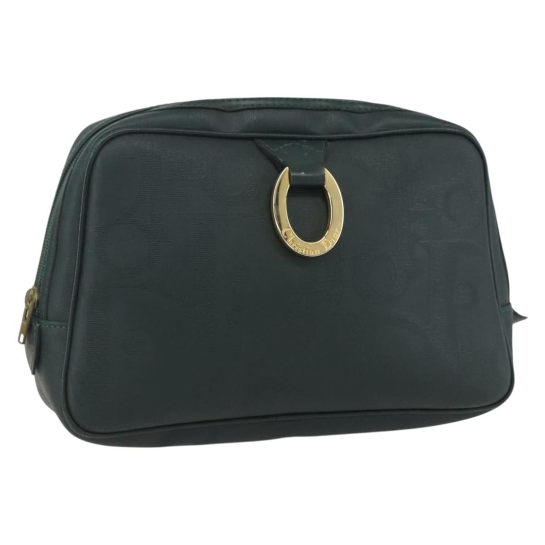 Dior Trotter PVC Green and Gold Clutch Bag France: Dior Trotter PVC Green and Gold Clutch Bag France This Christian Dior clutch bag features the iconic Trotter canvas in green and gold with PVC leather accents. Made in France, the bag offers a stylish