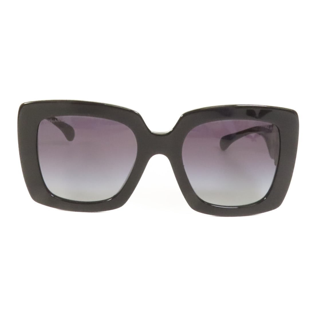 CHANEL Black PVC Sunglasses Made in Italy (1 of 11)