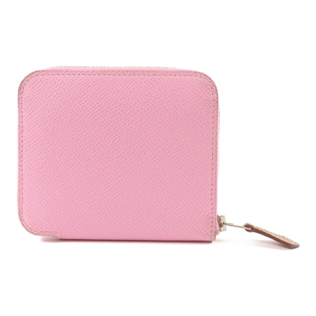HERMES Rose Sakura Round Wallet in Calfskin Leather (1 of 18)
