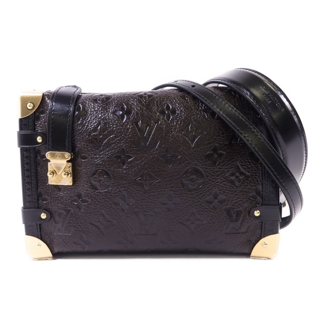 LOUIS VUITTON Side Trunk MM 2 Way Shoulder Bag M26304 Monogram Brown: LOUIS VUITTON Side Trunk MM 2 Way Shoulder Bag M26304 Monogram Brown This exquisite LOUIS VUITTON Side Trunk MM 2 Way Shoulder Bag showcases a timeless Monogram design in rich brown calfskin (cowhide)