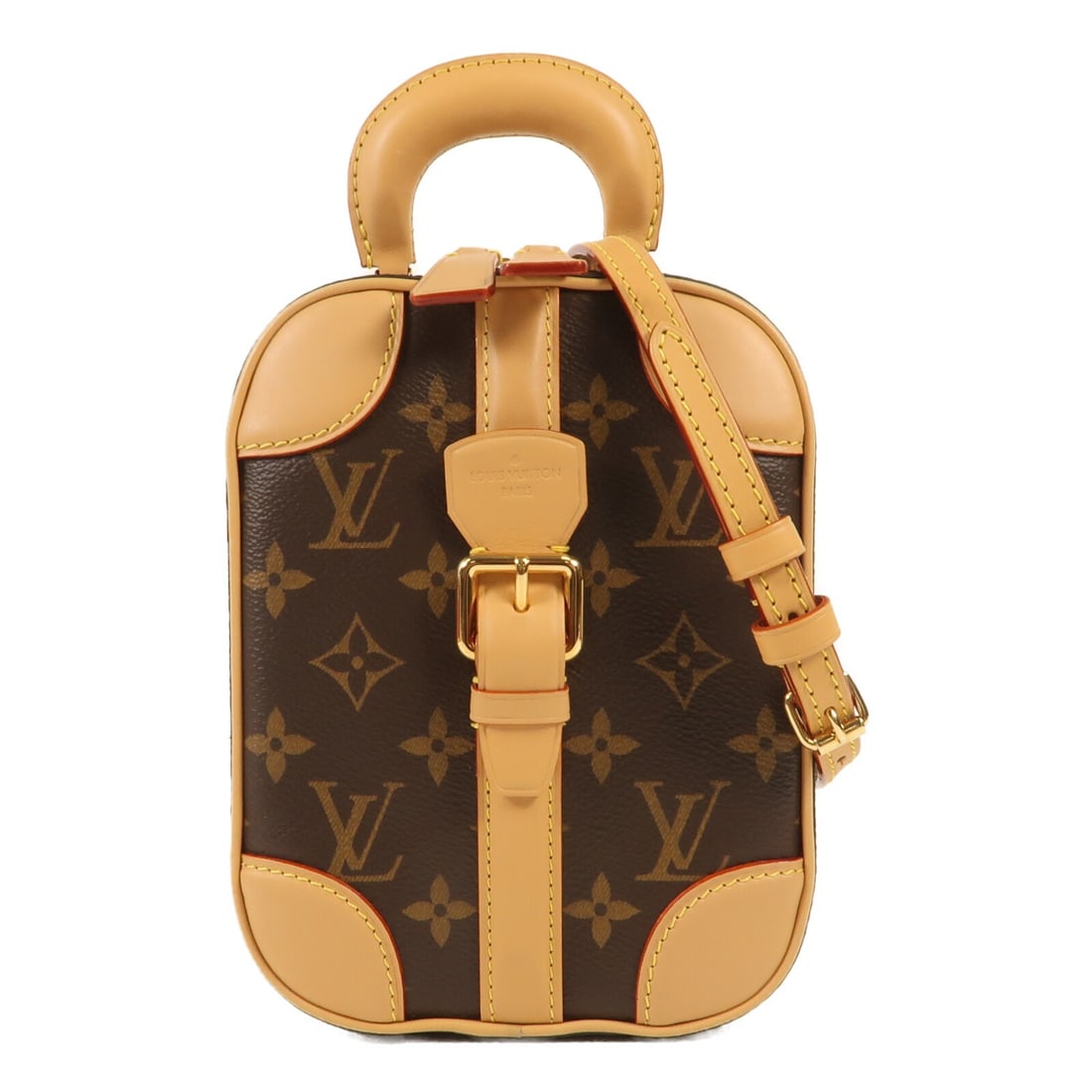 LOUIS VUITTON Monogram Valisette Vertical 2 Way Shoulder Bag M68623 Brown: LOUIS VUITTON Monogram Valisette Vertical 2 Way Shoulder Bag M68623 Brown Introducing the Louis Vuitton Valisette Vertical 2 Way Shoulder Bag, a stylish and functional accessory crafted from durable P