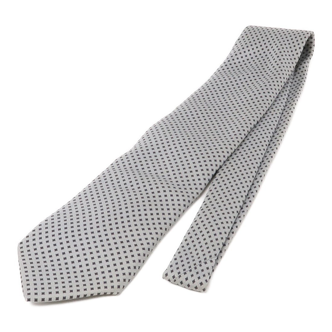 PRADA Gray Silk Tie Elegant Accessory (1 of 8)