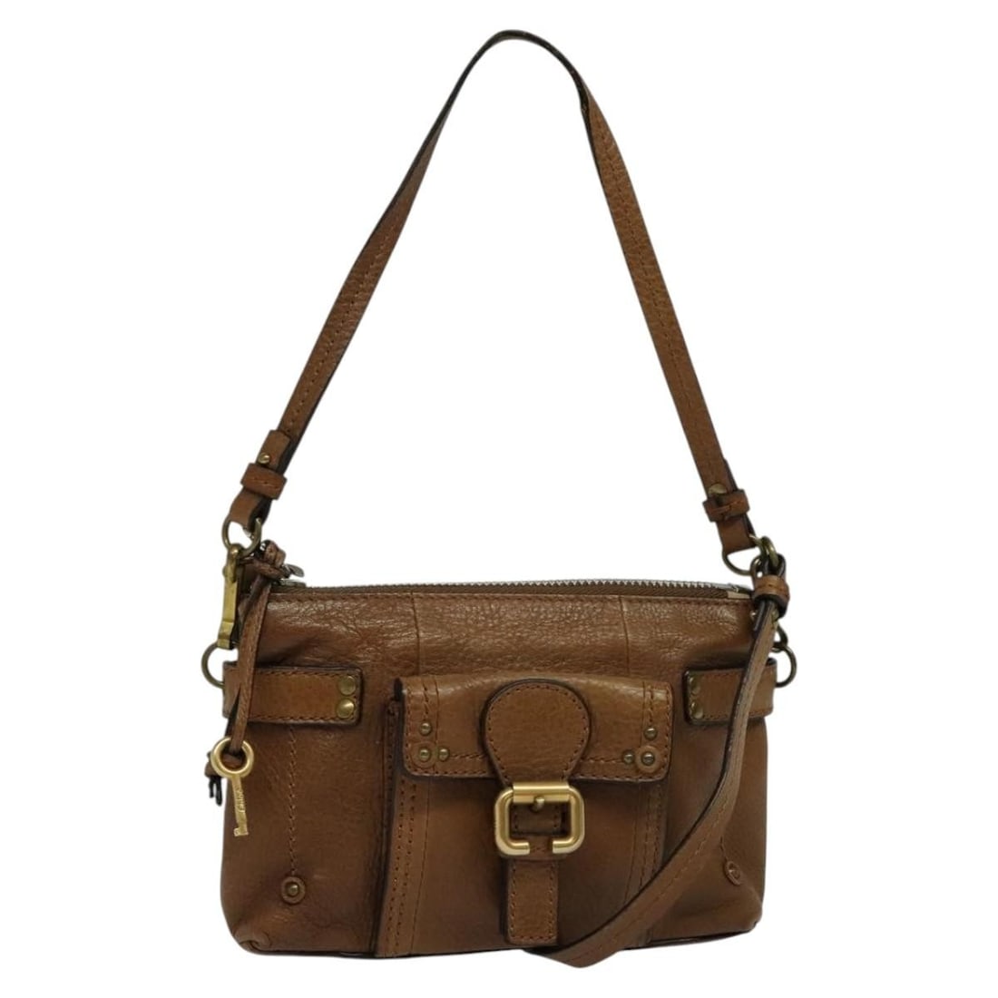 Chloe Brown Vintage Shoulder Tote Bag (1 of 1)