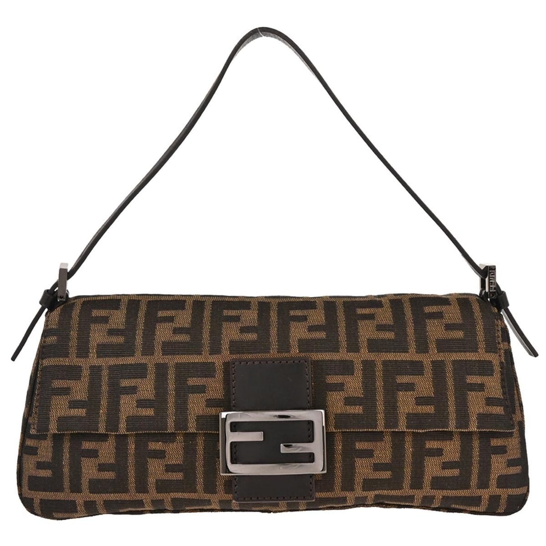 Fendi Brown Canvas Zucca Handbag 2415-8BR181-029 Italy (1 of 10)