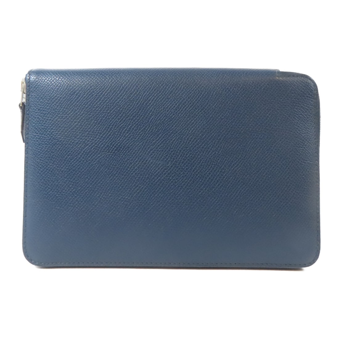HERMES Long Round Wallet Veau Epsom Leather Colvert Blue: HERMES Long Round Wallet Veau Epsom Leather Colvert Blue This elegant Hermes long round wallet is crafted from high-quality Veau Epsom leather, featuring a stunning colvert blue color. Designed for pr