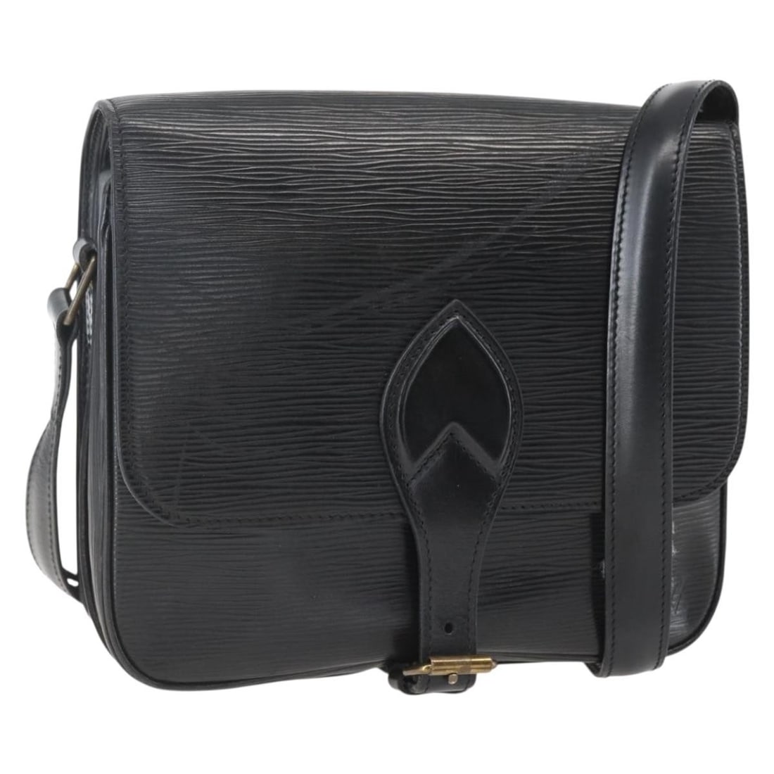 Cartouchiere MM Shoulder Bag in Black Epi Leather by Louis Vuitton (1 of 1)