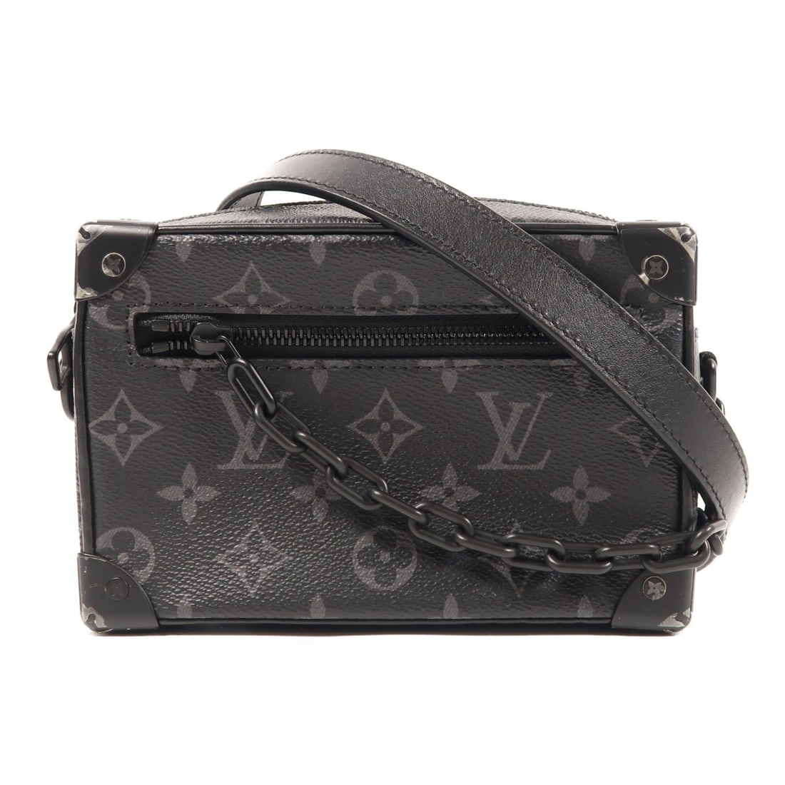 Louis Vuitton Mini Soft Trunk Shoulder Bag M44735 Black PVC Coated Canvas: Louis Vuitton Mini Soft Trunk Shoulder Bag M44735 Black PVC Coated Canvas Introducing the Louis Vuitton Mini Soft Trunk Shoulder Bag, a stylish and versatile accessory crafted from durable PVC coated