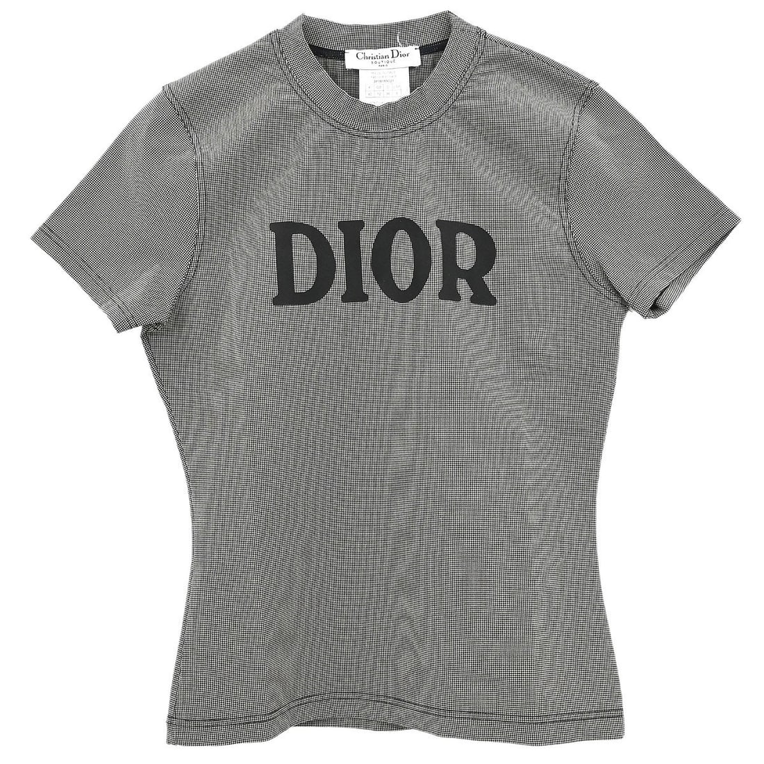Dior Gray Short Sleeve T-Shirt Casual Logo Style 3P18155021 (1 of 10)