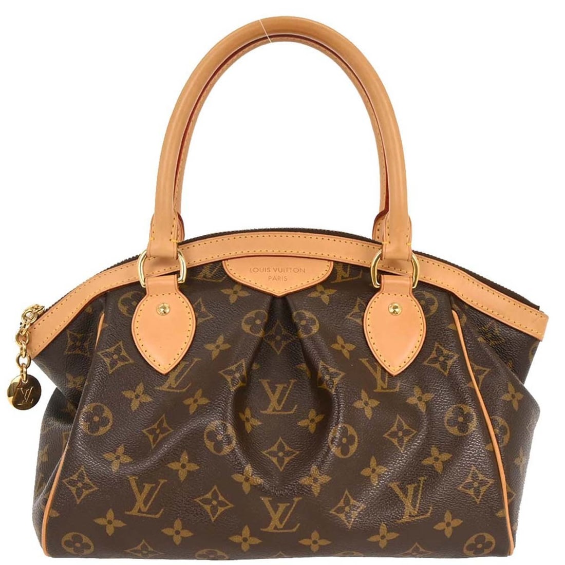 Louis Vuitton Tivoli PM Monogram Canvas Medium Tote Bag M40143: Louis Vuitton Tivoli PM Monogram Canvas Medium Tote Bag M40143 The Louis Vuitton Monogram Tivoli PM is a medium-sized tote handbag crafted from signature monogram canvas leather with a brown exterior.