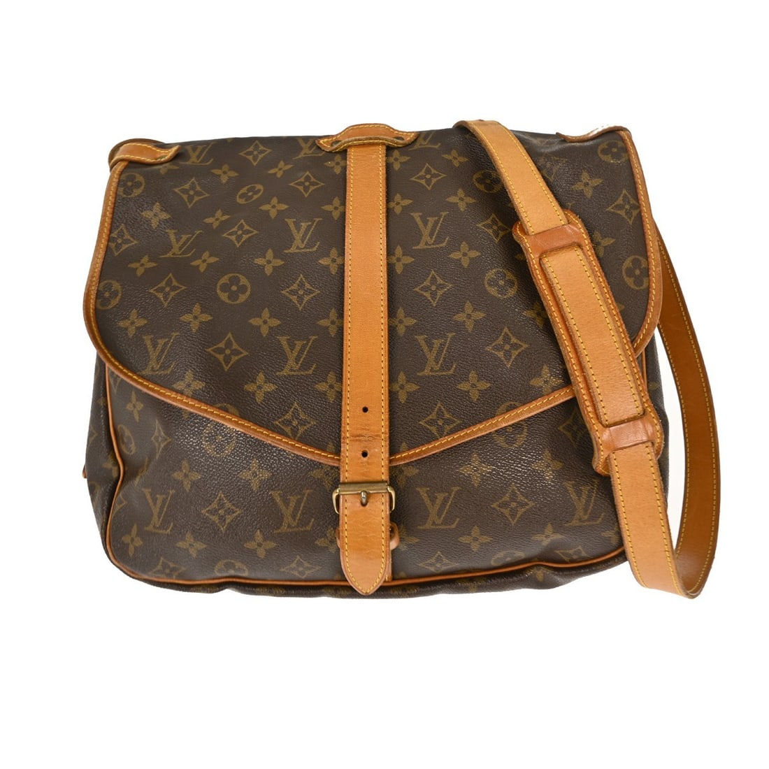 Louis Vuitton Saumur 35 Monogram Canvas Shoulder Bag M42254 (1 of 9)