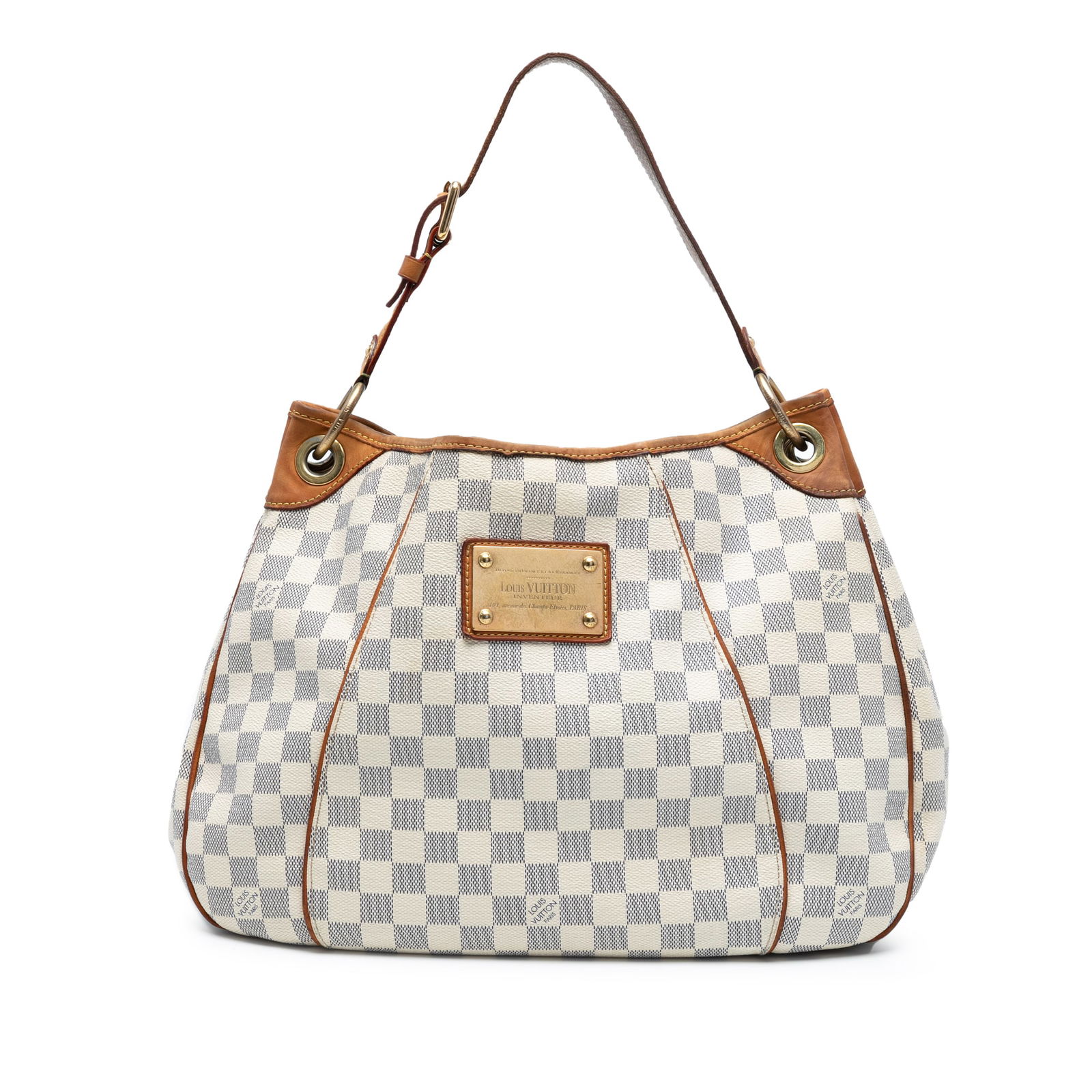 Louis Vuitton Damier Azur Galliera PM White Canvas Bag (1 of 7)