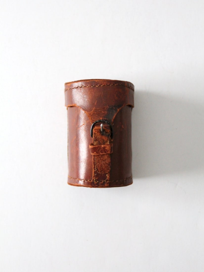 Early 20th Century Vintage Russet Brown Leather Case (1 of 10)