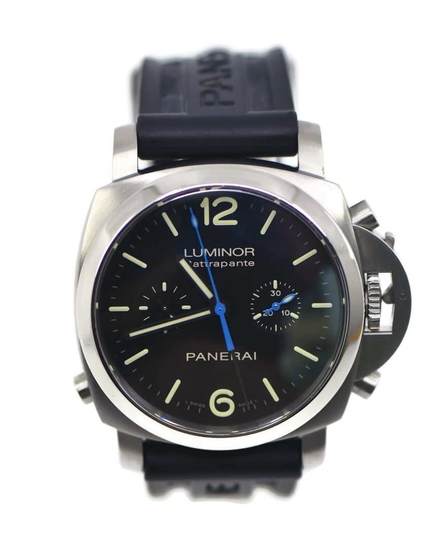 Panerai Luminor 1950 Rattrapante Stainless Steel 44mm Watch PAM00362 with Box and Papers (1 of 6)