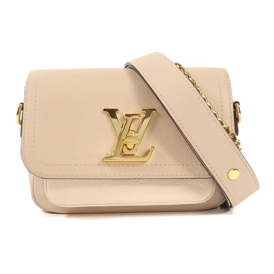 Louis Vuitton Lockme Tender Shoulder Bag M58554 Beige Calfskin (1 of 14)