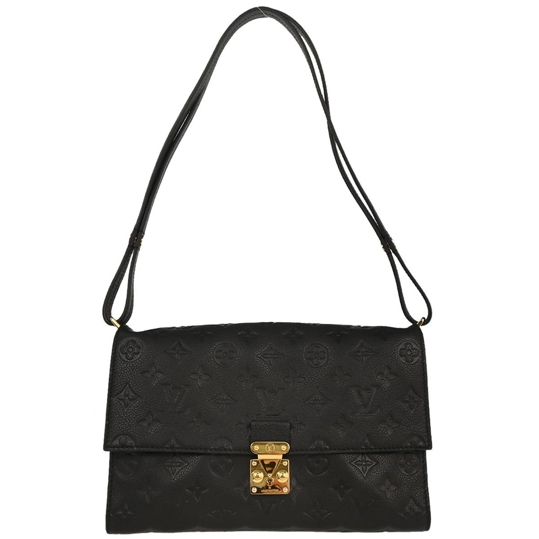 Fascinante Black Shoulder Bag by Louis Vuitton: Fascinante Black Shoulder Bag by Louis Vuitton This pre-owned Louis Vuitton Fascinante shoulder bag is designed for women and comes in black. It is in very good condition, with minor dirt on the handl