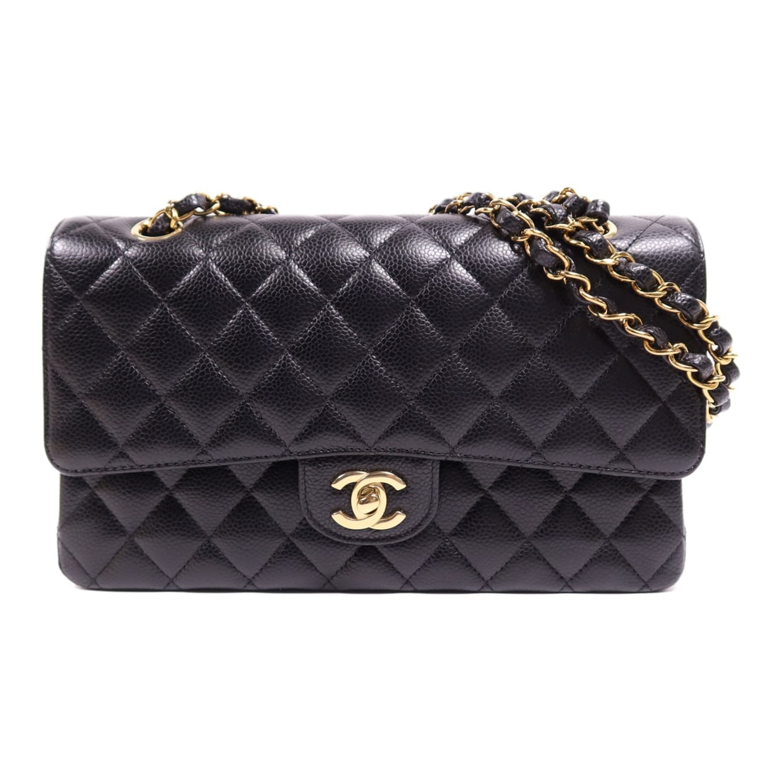 CHANEL Classic 25 Shoulder Bag A01112 Black Calfskin Leather (1 of 16)