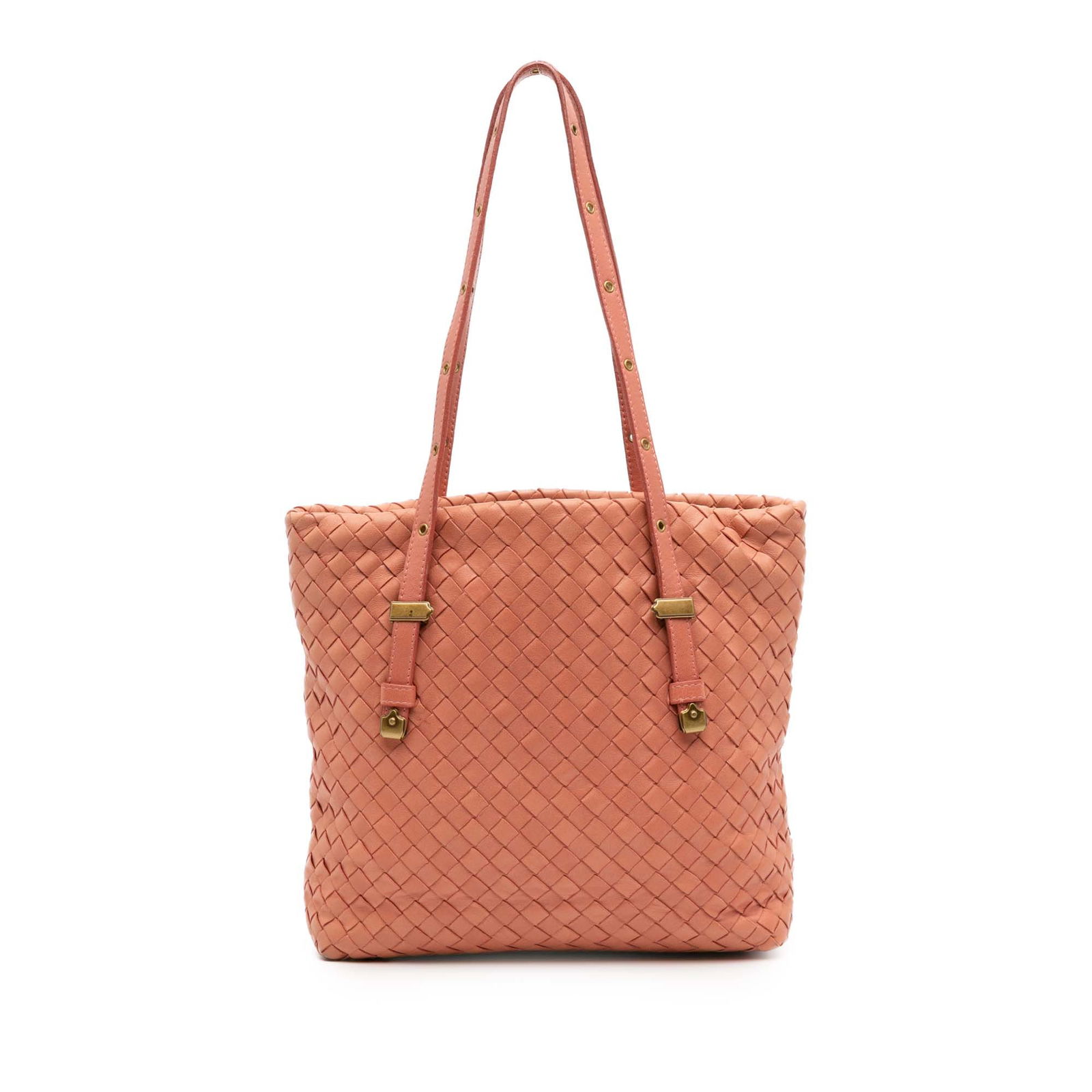 Bottega Veneta Pink Mini Nappa Intrecciato Leather Tote (1 of 8)