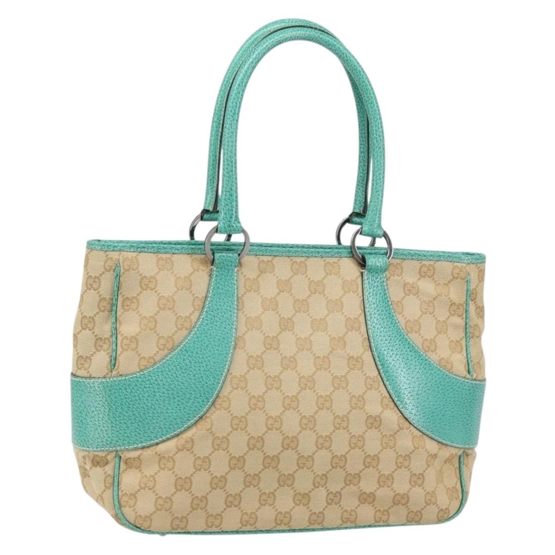 Gucci Beige Silver GG Canvas 113011 Handbag with Dust Bag (1 of 18)