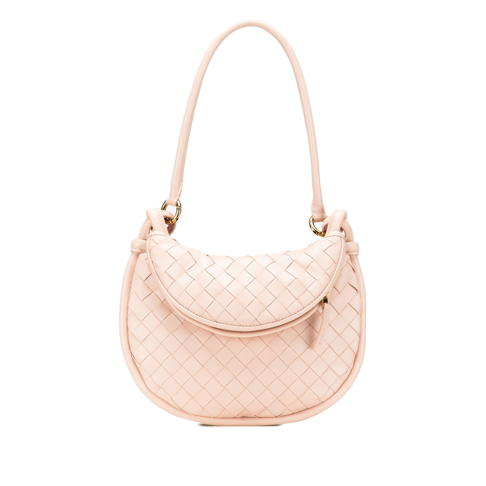 Bottega Veneta Small Pink Nappa Intrecciato Gemelli Hobo Bag: Bottega Veneta Small Pink Nappa Intrecciato Gemelli Hobo Bag Introducing the Bottega Veneta Small Nappa Intrecciato Gemelli Hobo, a stunning blend of style and functionality. This hobo bag is crafted