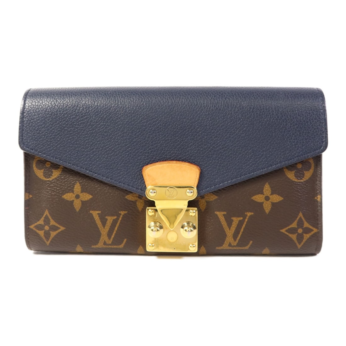 LOUIS VUITTON Palas Long Wallet M58415 Brown Monogram GHW (1 of 17)